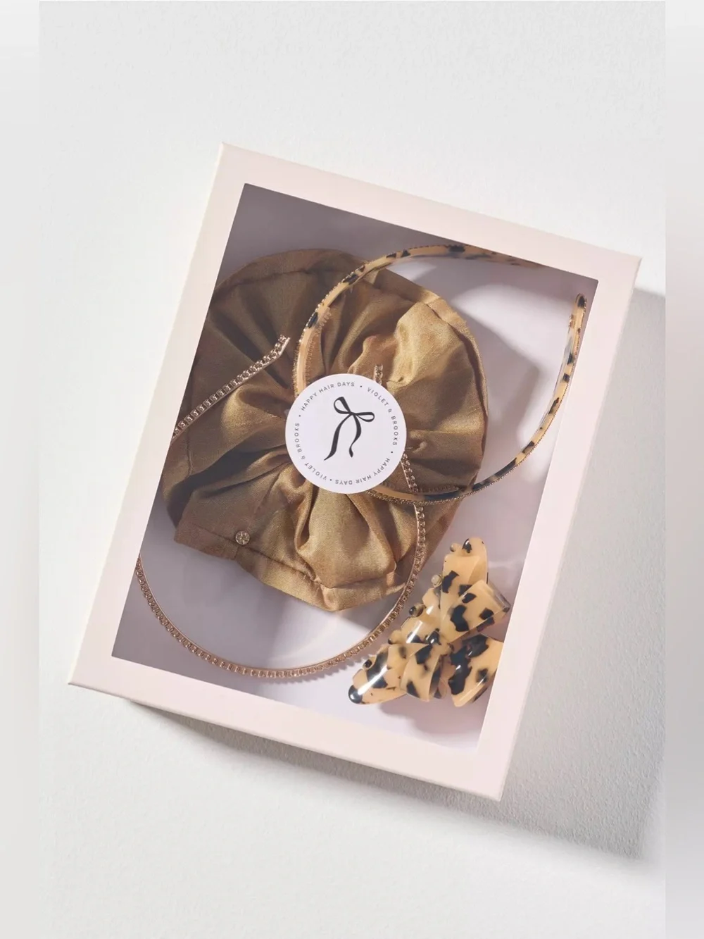 NWT Anthropologie Violet & Brooks Everyday Essentials Hair Accessory Gift Box
